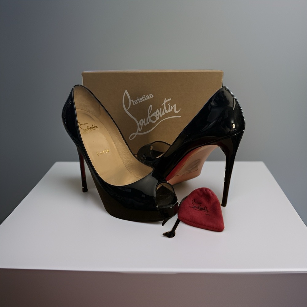 Christian Louboutin New Very Prive 120 / Black / 37.5 (7)‎